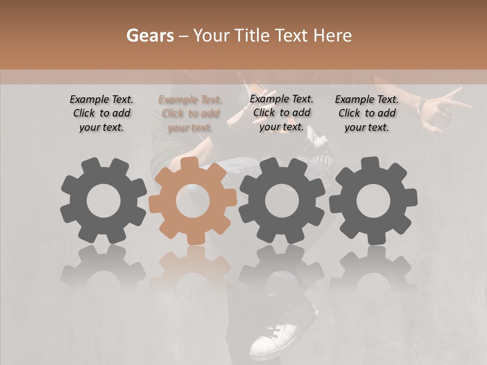 Adolescence Jumper Teenager PowerPoint Template