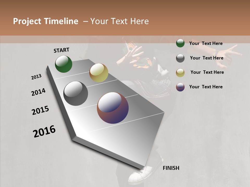 Adolescence Jumper Teenager PowerPoint Template