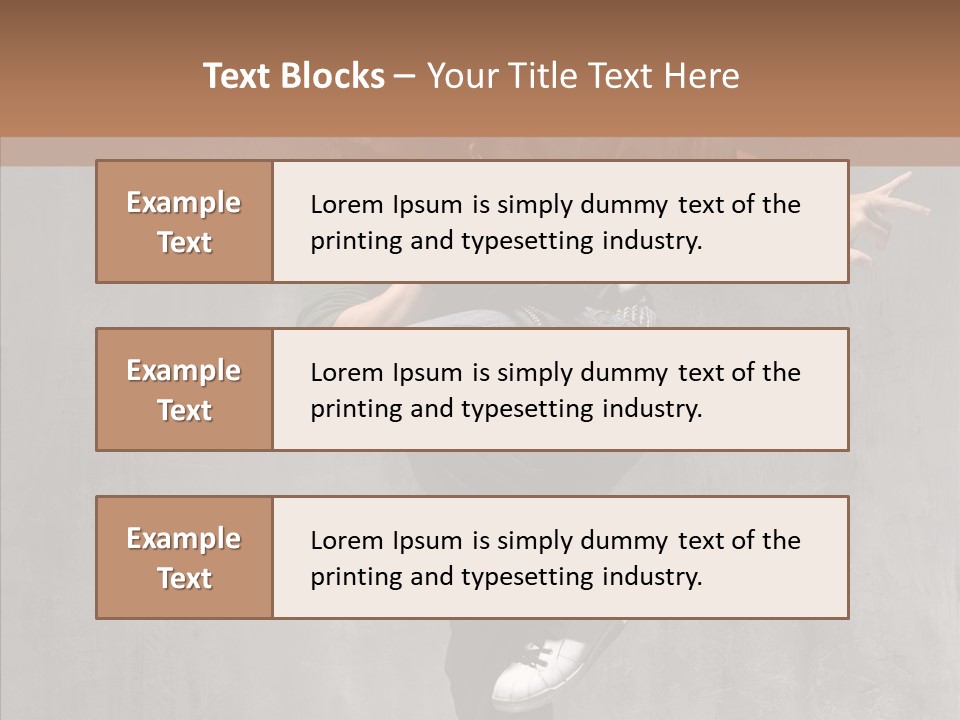 Adolescence Jumper Teenager PowerPoint Template