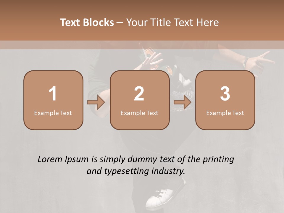 Adolescence Jumper Teenager PowerPoint Template