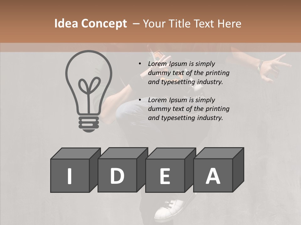 Adolescence Jumper Teenager PowerPoint Template