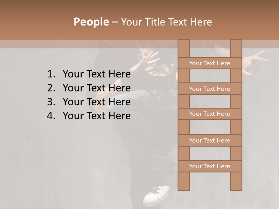 Adolescence Jumper Teenager PowerPoint Template