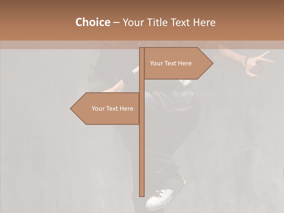 Adolescence Jumper Teenager PowerPoint Template