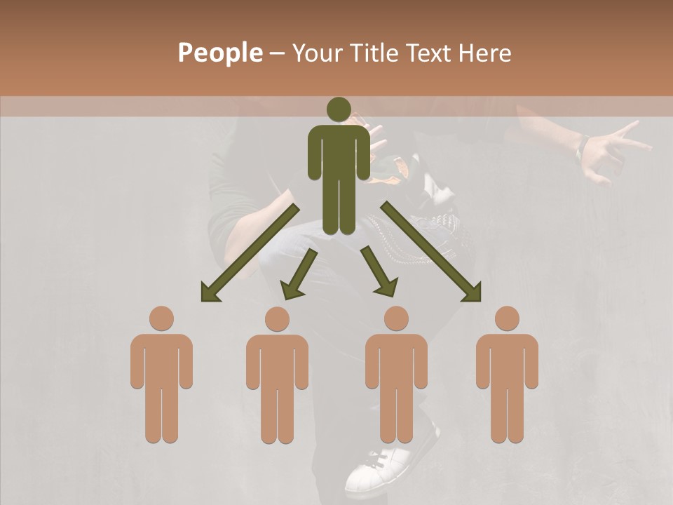 Adolescence Jumper Teenager PowerPoint Template