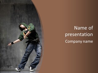 Jumper Jump Breakdance PowerPoint Template