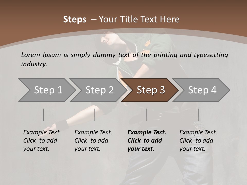 Jumper Jump Breakdance PowerPoint Template