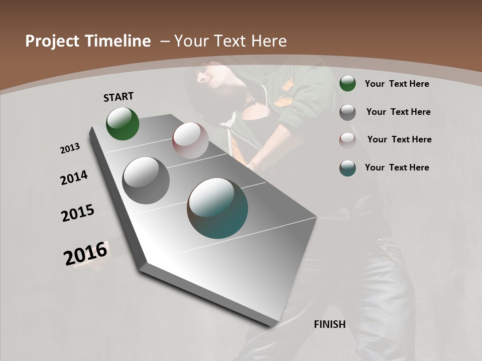 Jumper Jump Breakdance PowerPoint Template