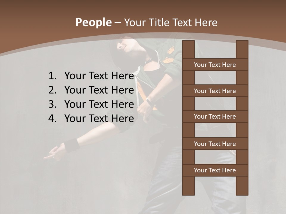 Jumper Jump Breakdance PowerPoint Template