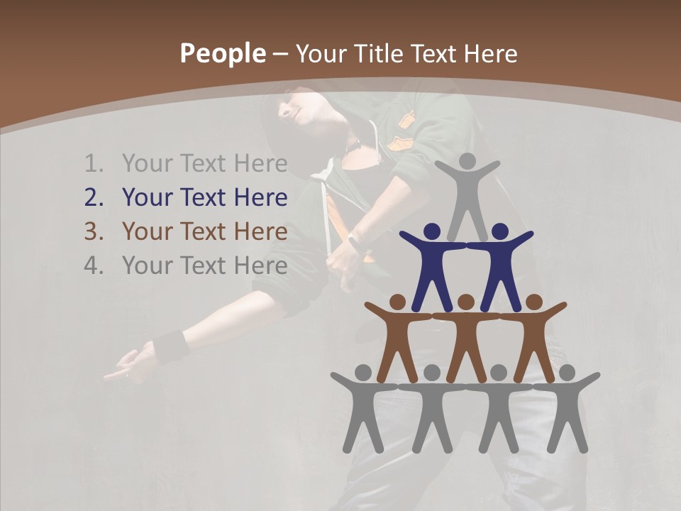 Jumper Jump Breakdance PowerPoint Template