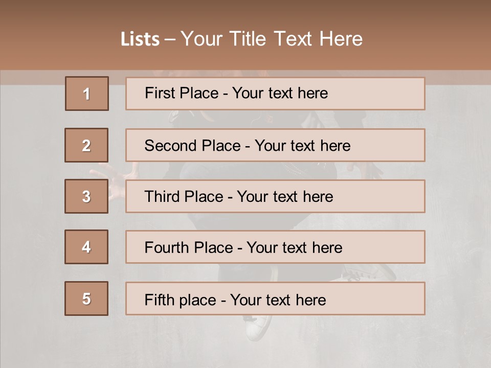 Clothing Rap Breakdance PowerPoint Template