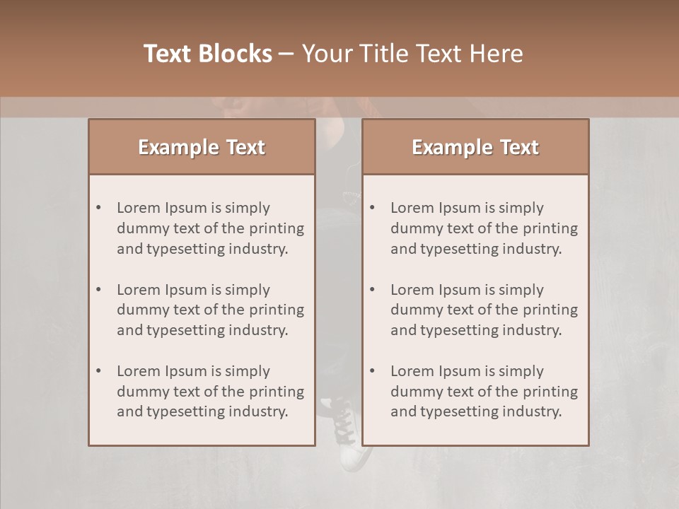 Clothing Rap Breakdance PowerPoint Template