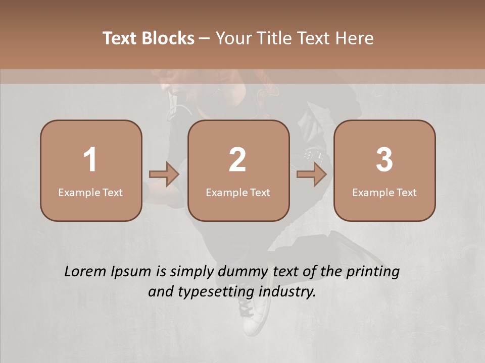 Clothing Rap Breakdance PowerPoint Template