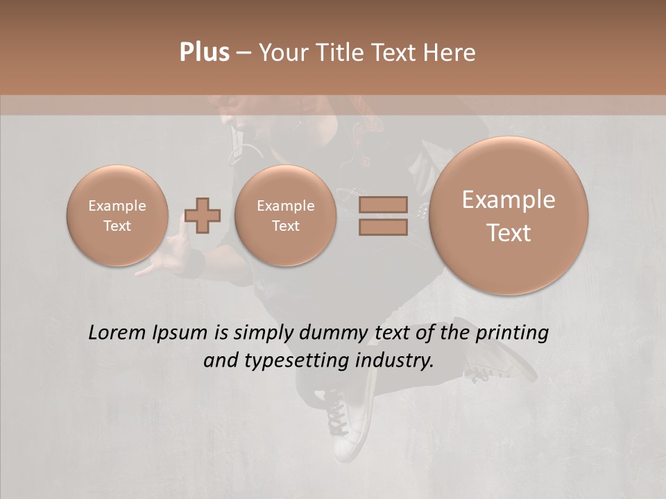 Clothing Rap Breakdance PowerPoint Template