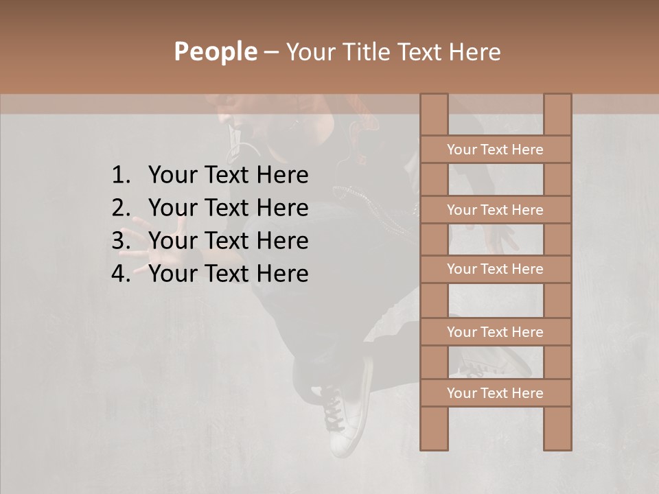 Clothing Rap Breakdance PowerPoint Template