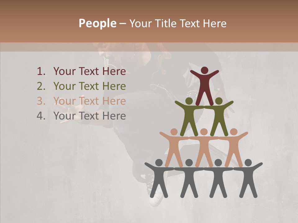 Clothing Rap Breakdance PowerPoint Template