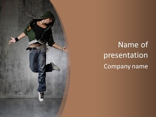 Night Person Guy PowerPoint Template