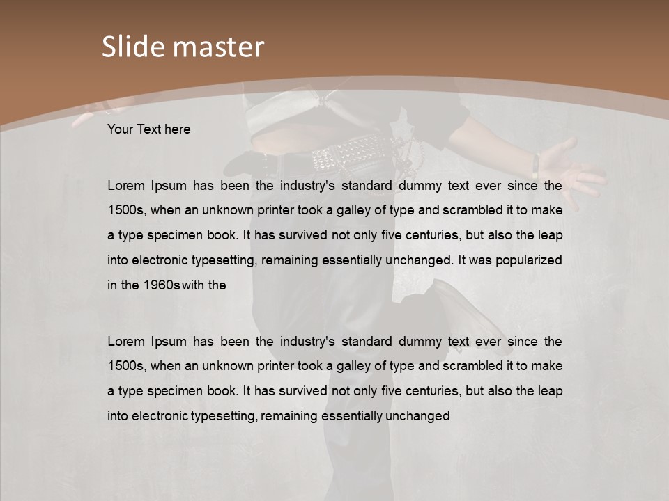 Night Person Guy PowerPoint Template