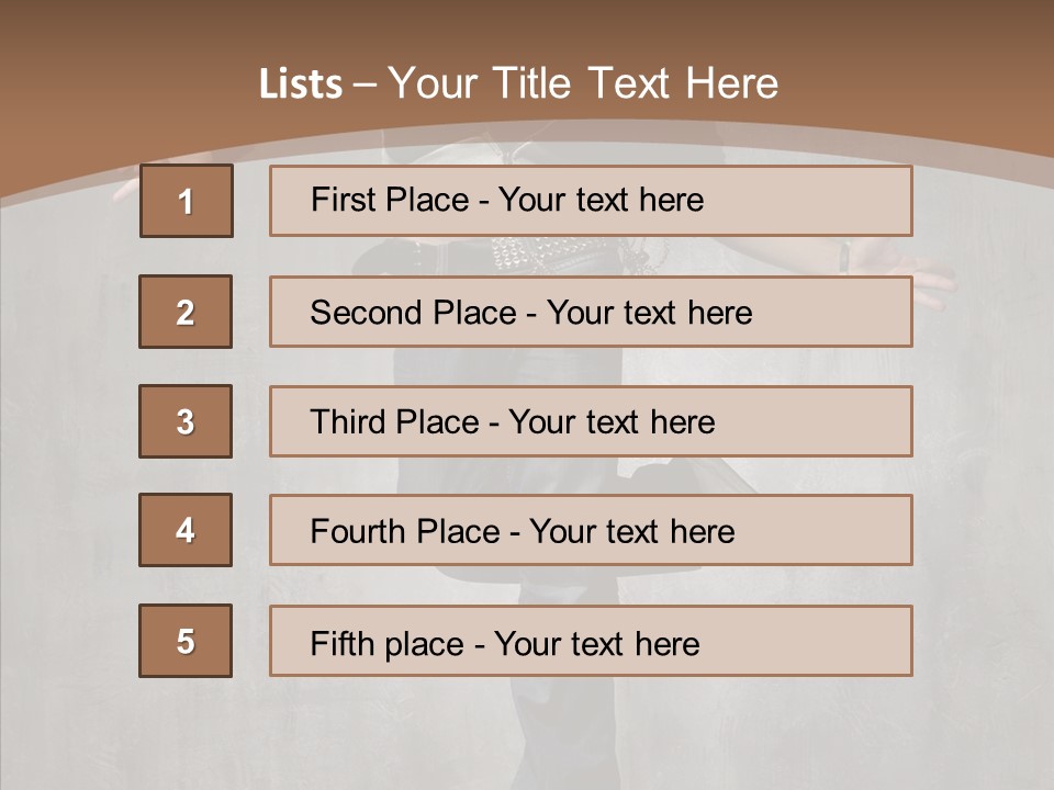 Night Person Guy PowerPoint Template