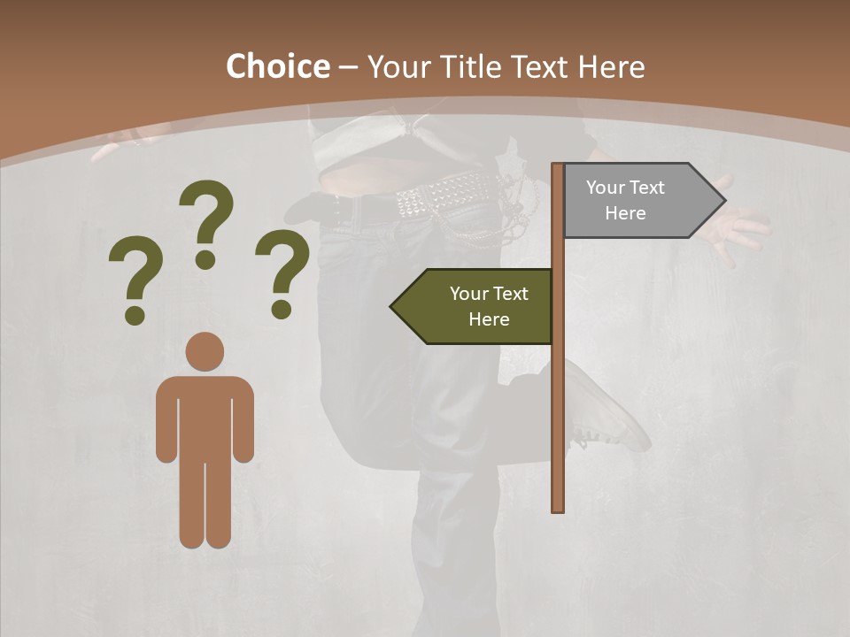 Night Person Guy PowerPoint Template