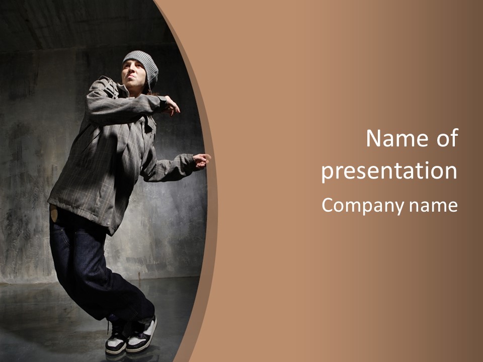 Motion Break Breakdancing PowerPoint Template