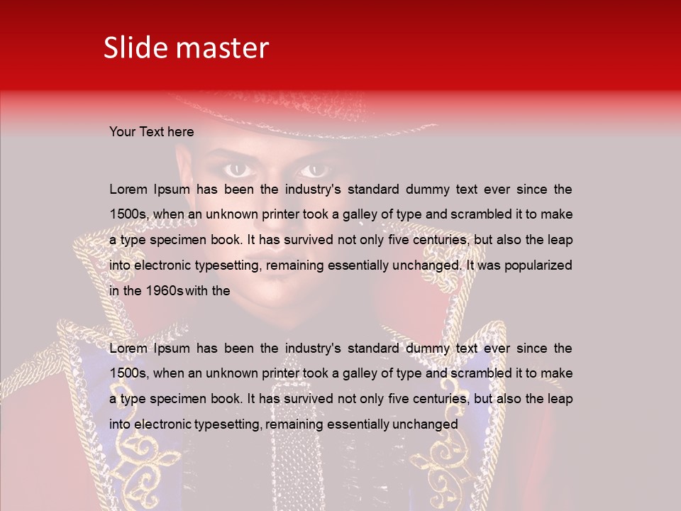 Circus Fashion Person PowerPoint Template