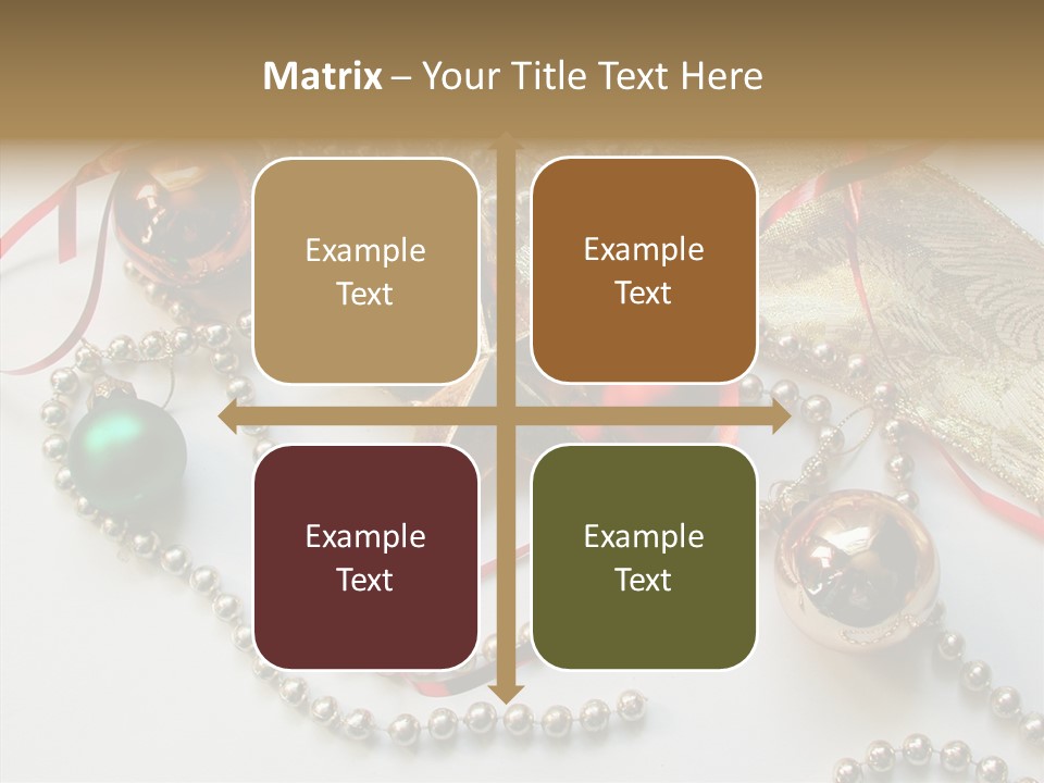 Winter Green Wreath PowerPoint Template