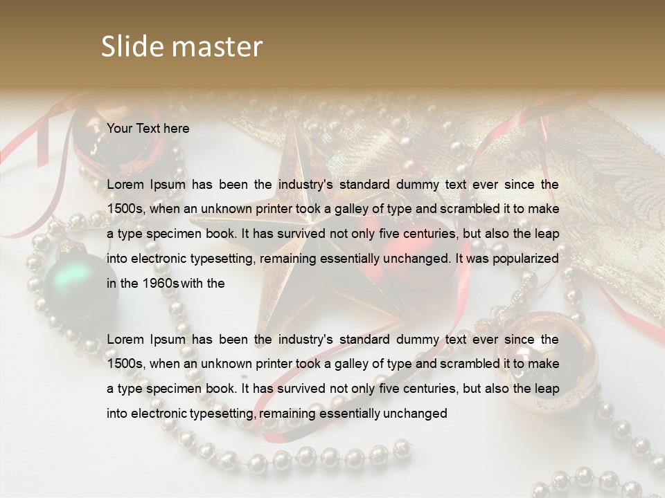 Winter Green Wreath PowerPoint Template