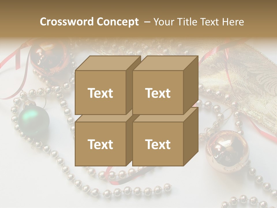 Winter Green Wreath PowerPoint Template
