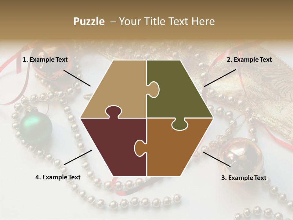 Winter Green Wreath PowerPoint Template