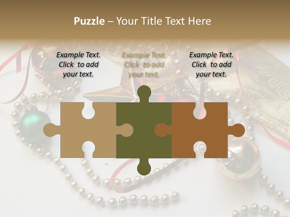 Winter Green Wreath PowerPoint Template