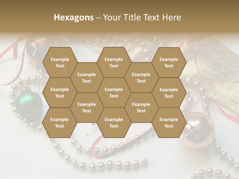 Winter Green Wreath PowerPoint Template