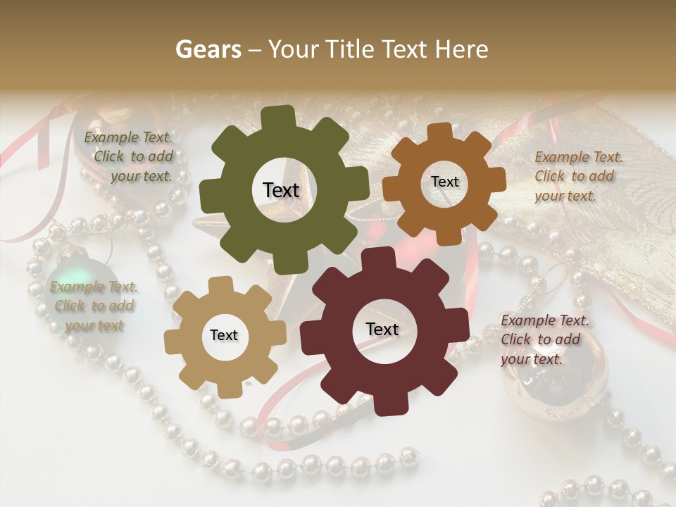 Winter Green Wreath PowerPoint Template