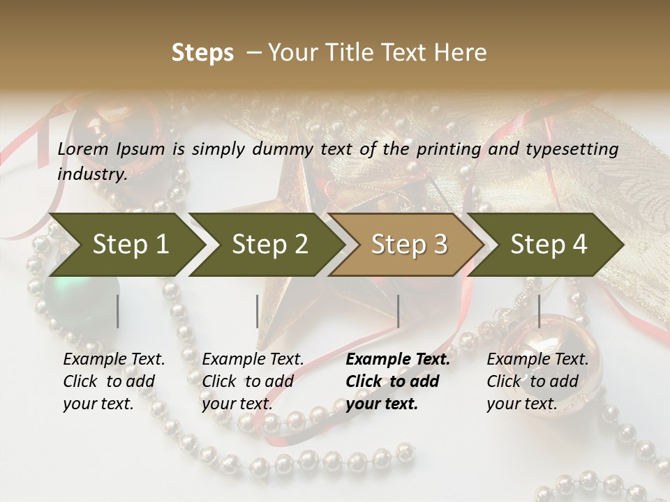 Winter Green Wreath PowerPoint Template