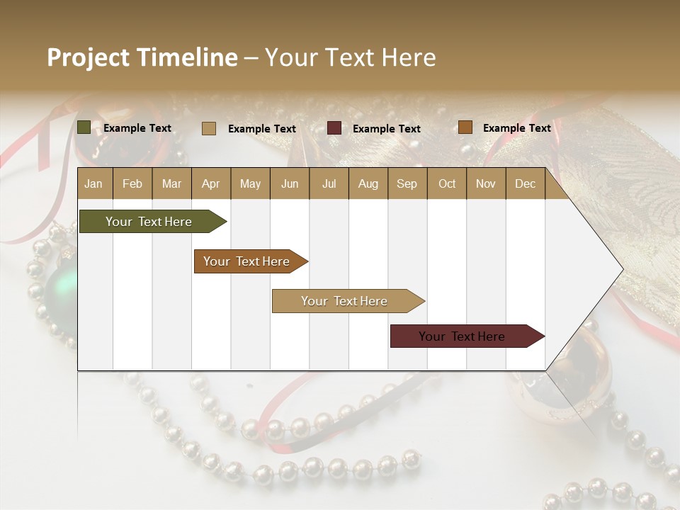 Winter Green Wreath PowerPoint Template