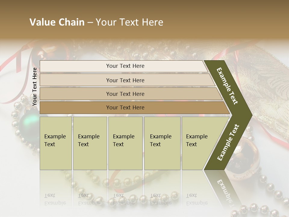 Winter Green Wreath PowerPoint Template
