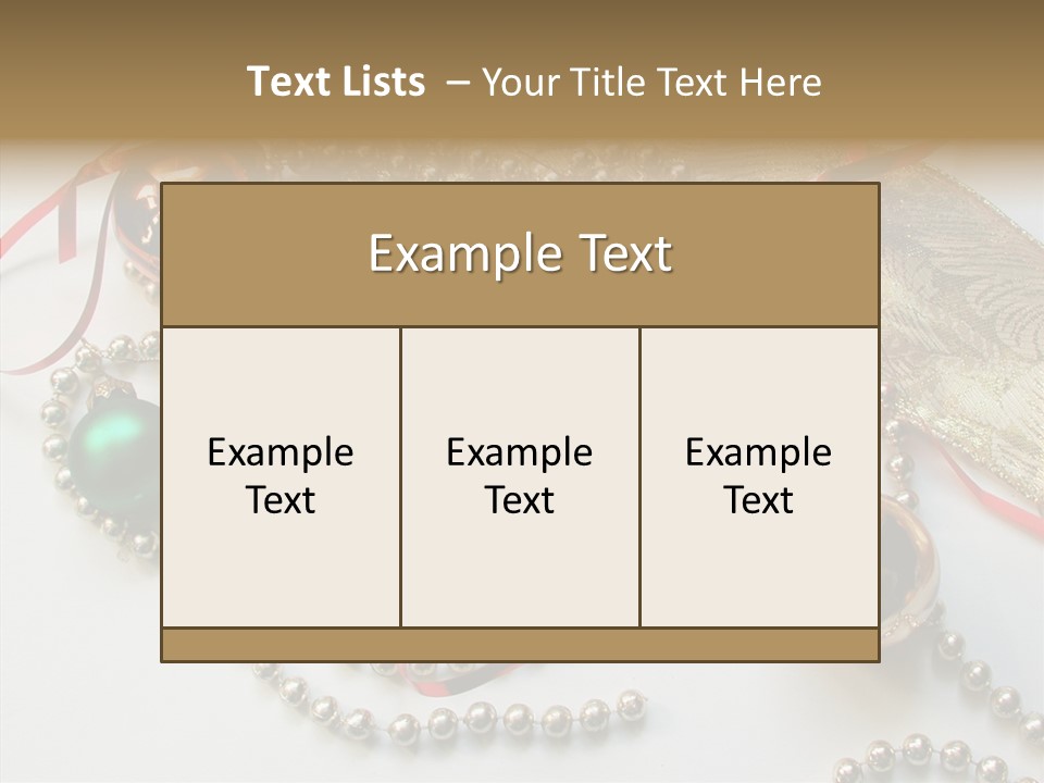 Winter Green Wreath PowerPoint Template
