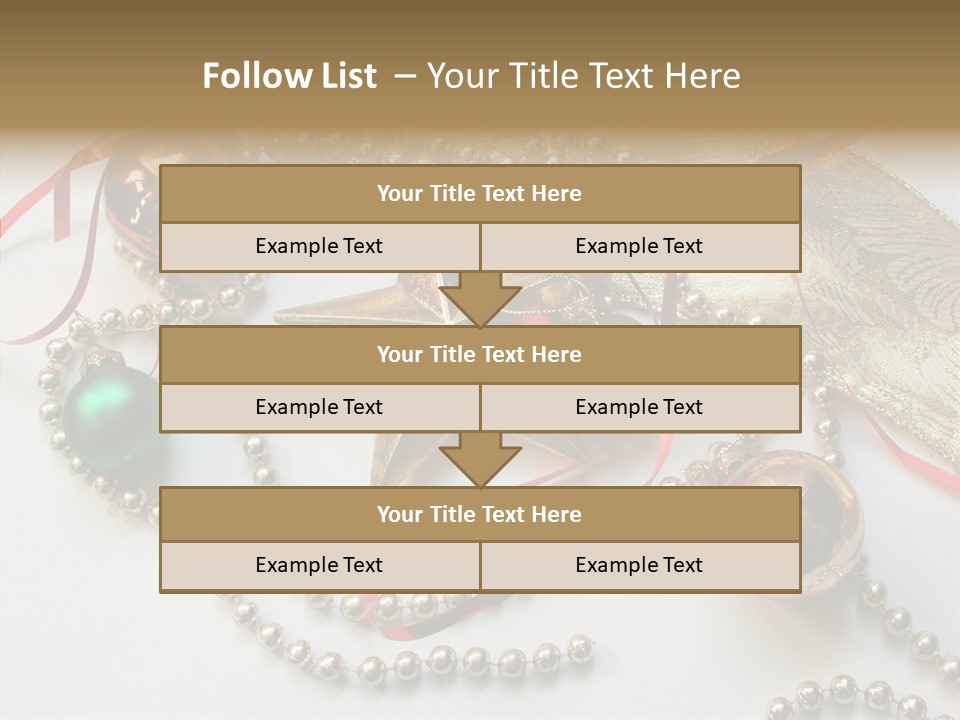 Winter Green Wreath PowerPoint Template