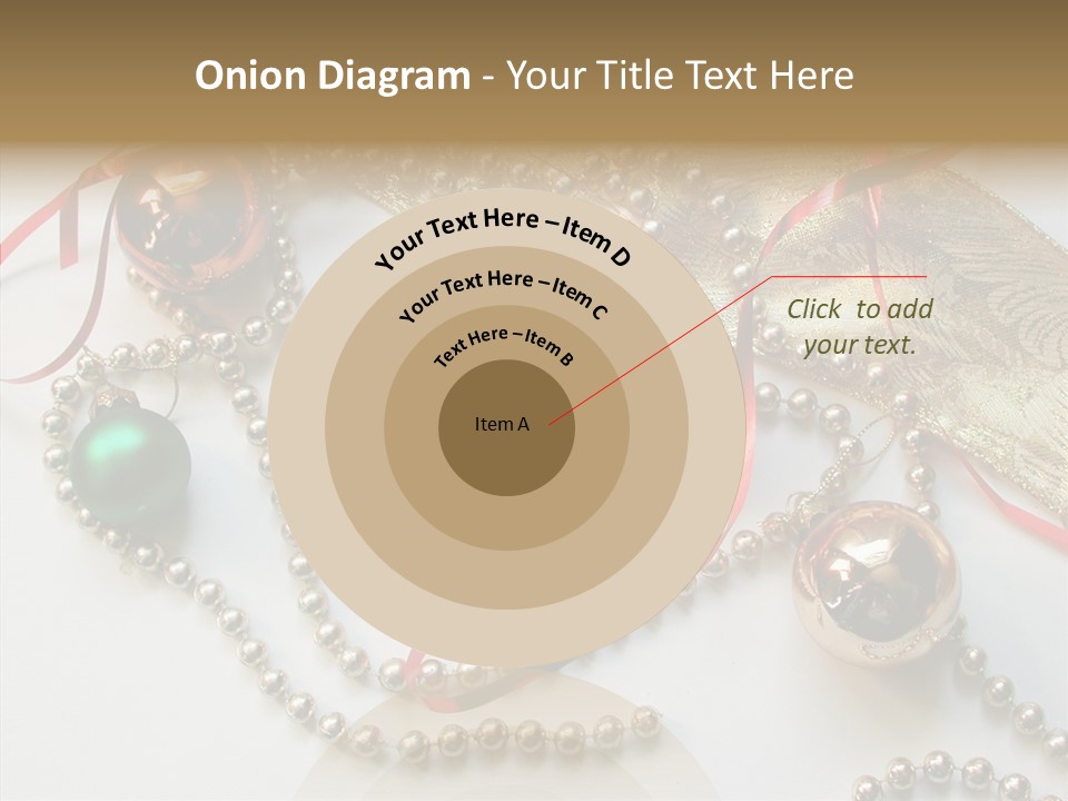 Winter Green Wreath PowerPoint Template