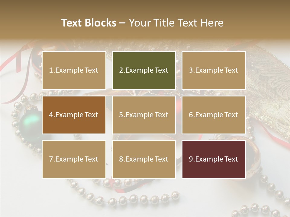 Winter Green Wreath PowerPoint Template