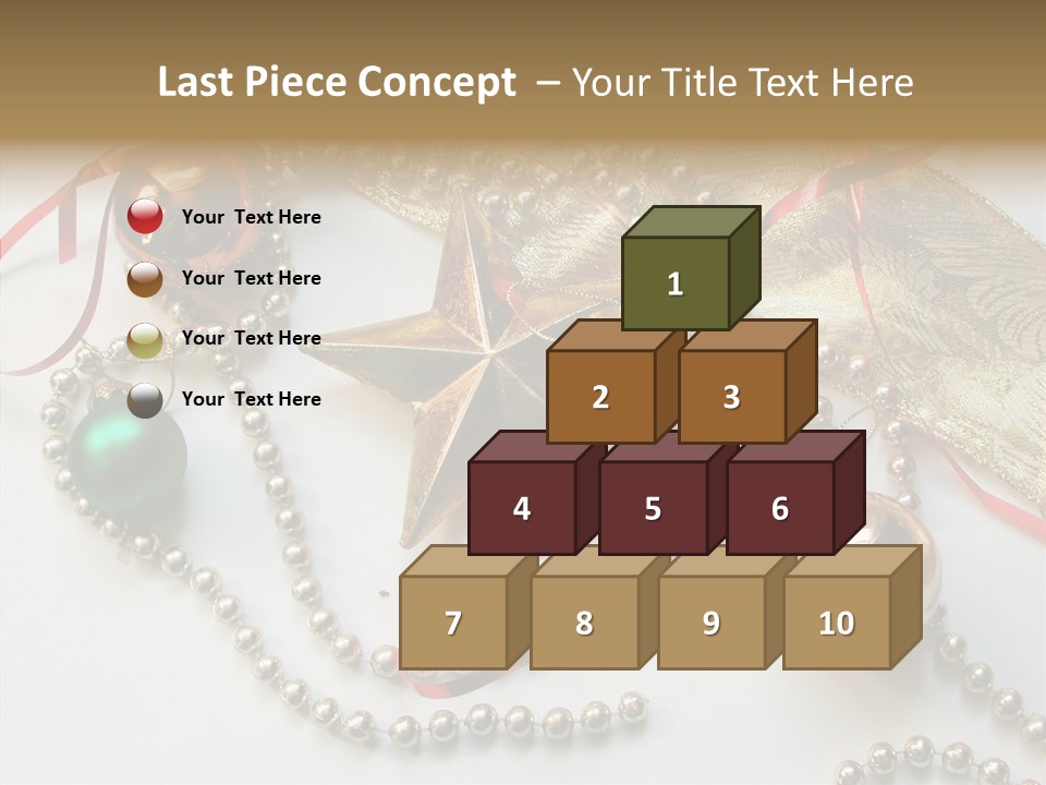 Winter Green Wreath PowerPoint Template