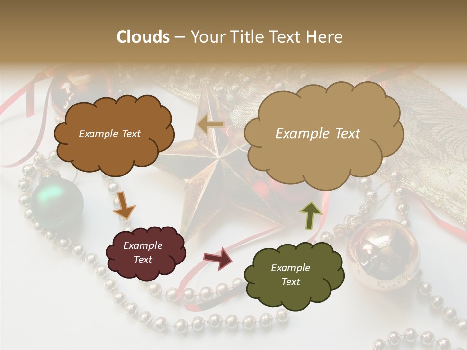 Winter Green Wreath PowerPoint Template