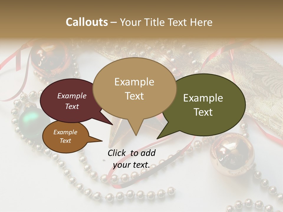 Winter Green Wreath PowerPoint Template