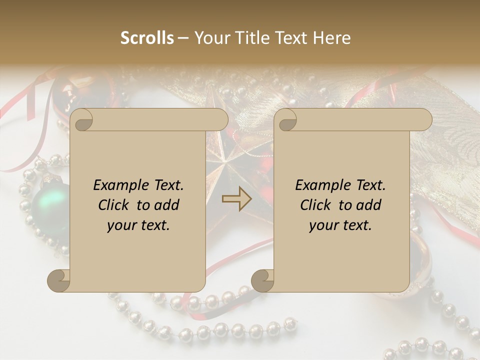 Winter Green Wreath PowerPoint Template