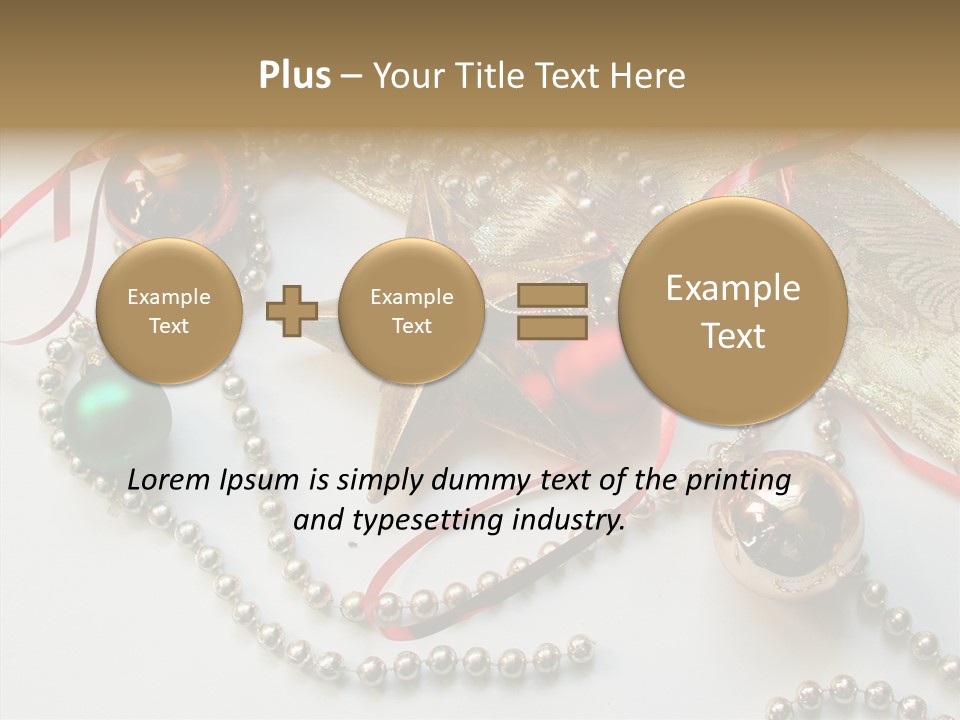 Winter Green Wreath PowerPoint Template