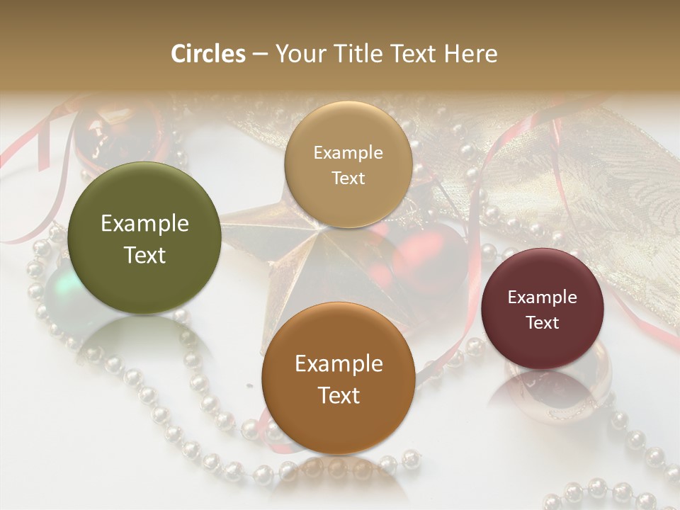 Winter Green Wreath PowerPoint Template