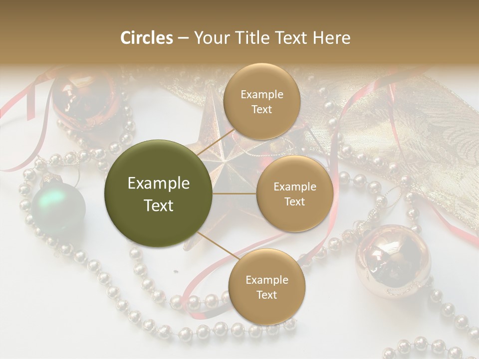 Winter Green Wreath PowerPoint Template