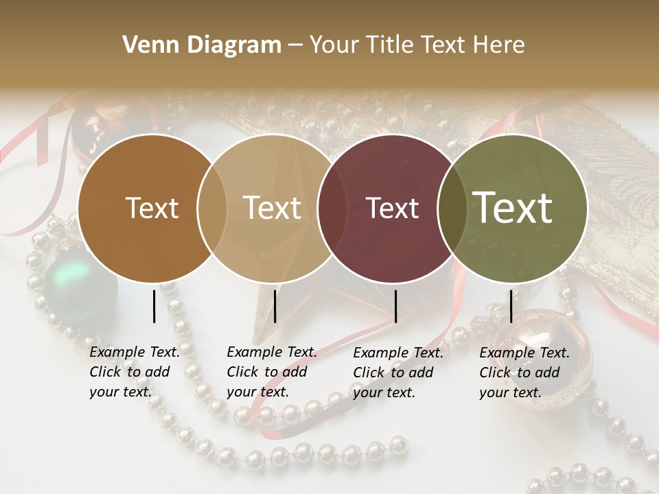 Winter Green Wreath PowerPoint Template