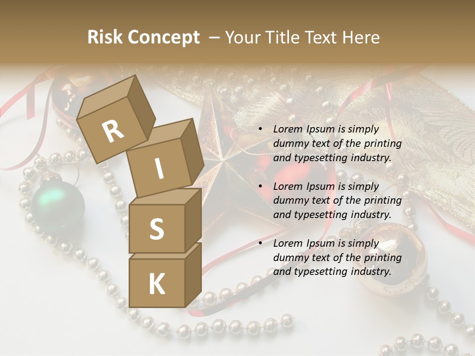 Winter Green Wreath PowerPoint Template