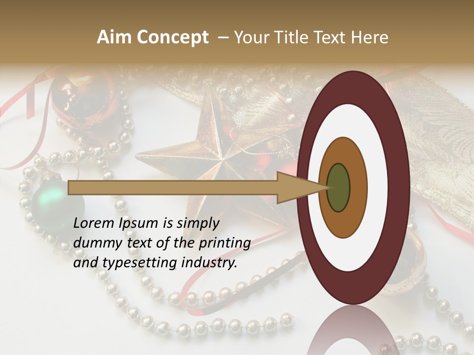 Winter Green Wreath PowerPoint Template