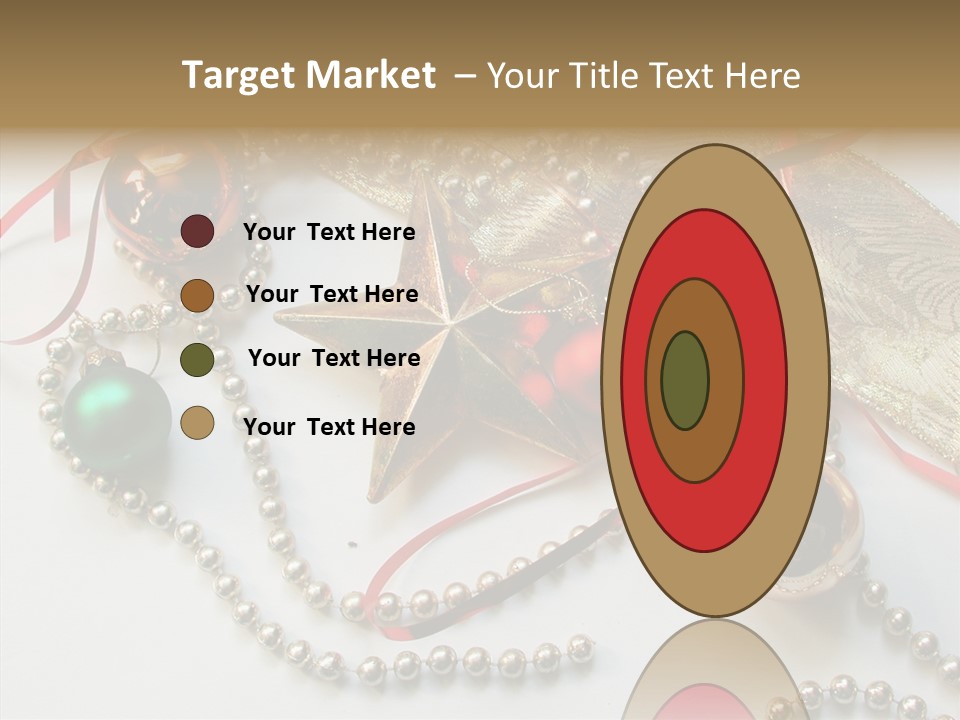 Winter Green Wreath PowerPoint Template